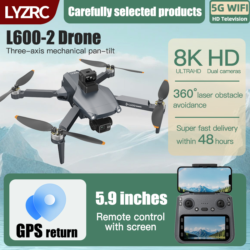 Drone Mapping - LYZRC L600-2 MAX GPS Drone 3-Axis