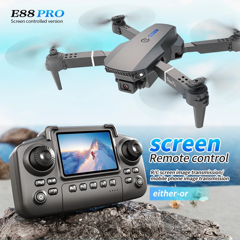 Professional E88 PRO Drone wit - Drone Lidar recensione e prezzo