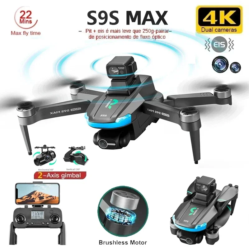 NEW S9S MAX MINI Drone 4K 2-Ax - Drone Lidar recensione e prezzo