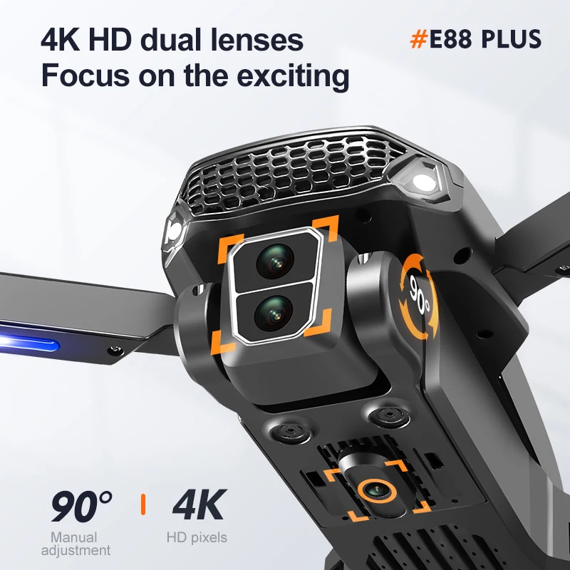 New E88 Plus Quadcopter Drone: - Drone Lidar recensione e prezzo
