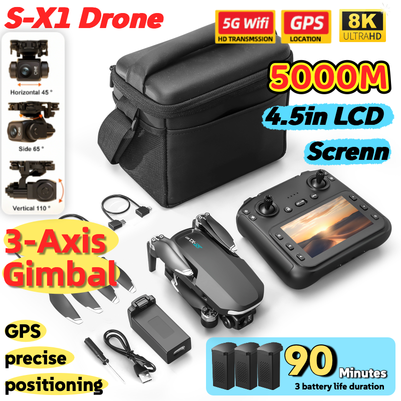 S-X1 MAX GPS Drone with 3-Axis - Drone Multispectral recensione e prezzo
