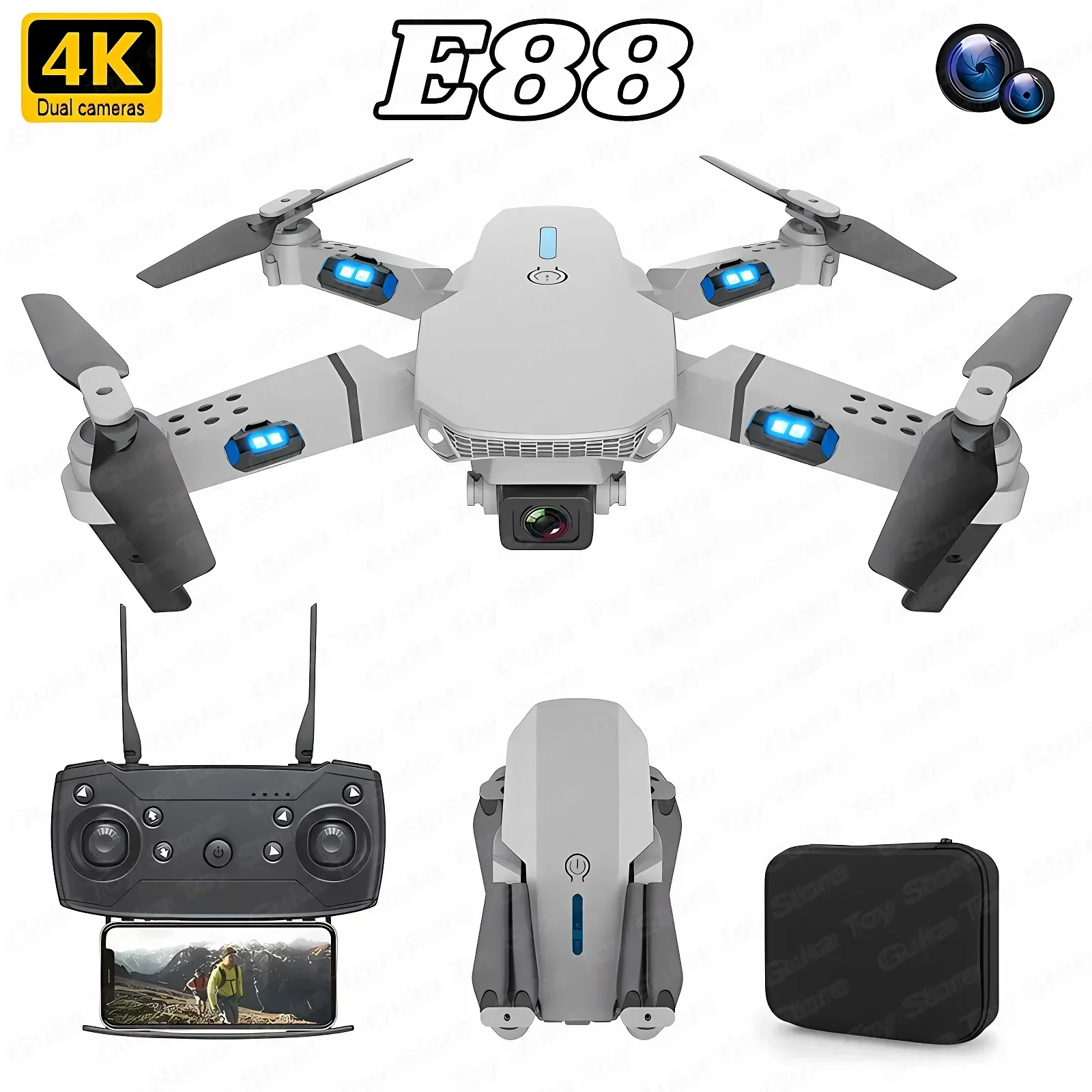 E88 Pro WIFI FPV Drone Wide An - Drone Lidar recensione e prezzo