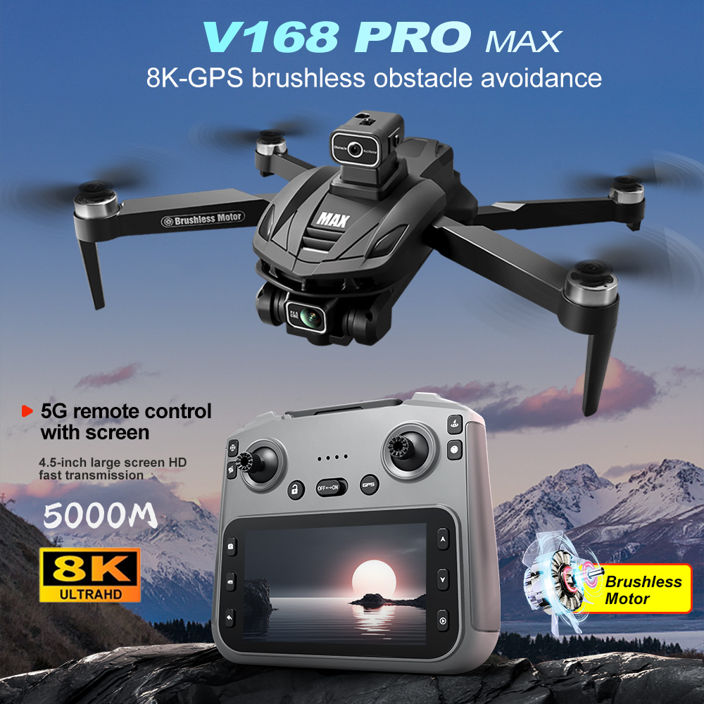 V168 PRO Max GPS Drone 8K Prof - Drone Lidar recensione e prezzo