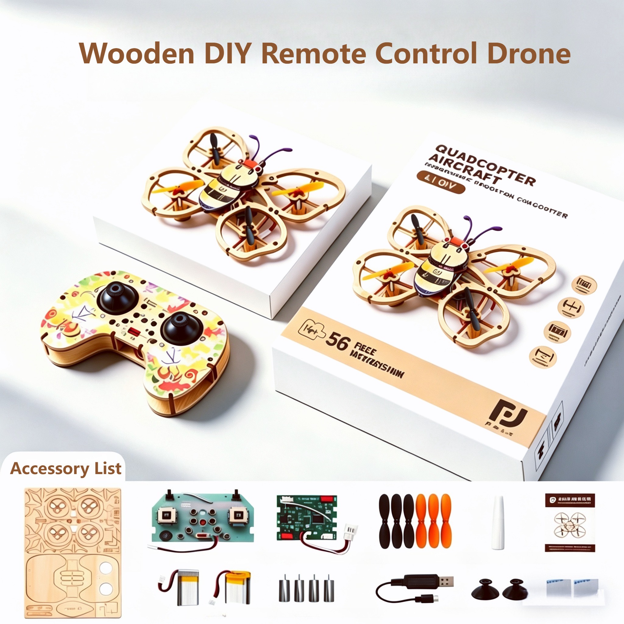 2026 New Wooden DIY Assembled  - Drone Aerial Photography recensione e prezzo