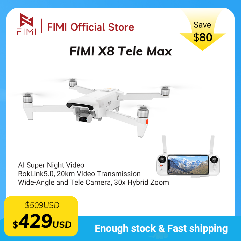 FIMI X8 Tele Max drone 1/2-inc - Drone Thermal Imaging recensione e prezzo