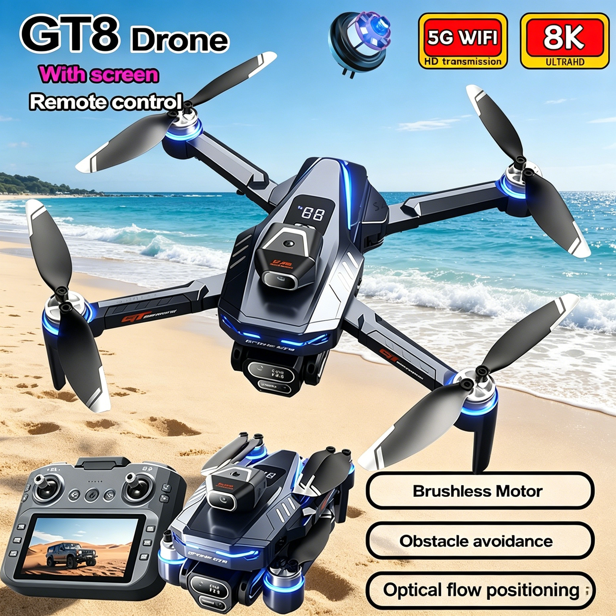 New Drone GT8 8K Professional  - Drone Photogrammetry recensione e prezzo